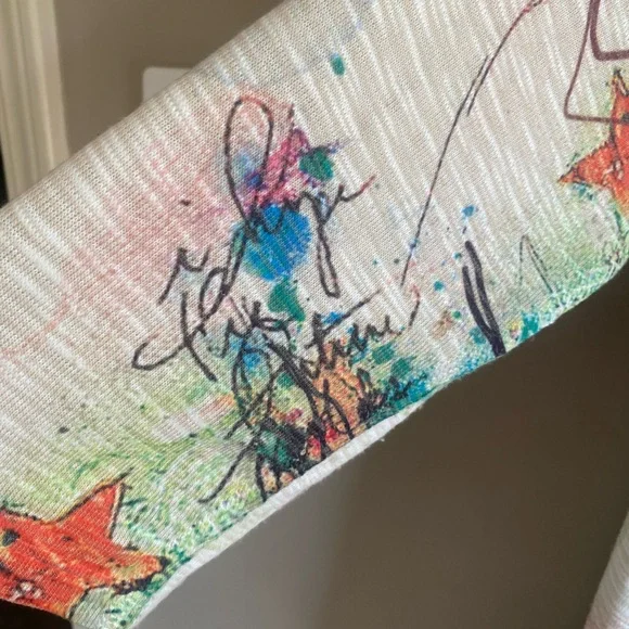 Inoah Women’s Top S Art To Wear Tunic Nautical Multicolored 3/4 Sleeve Lagenlook - Picture 11 of 11